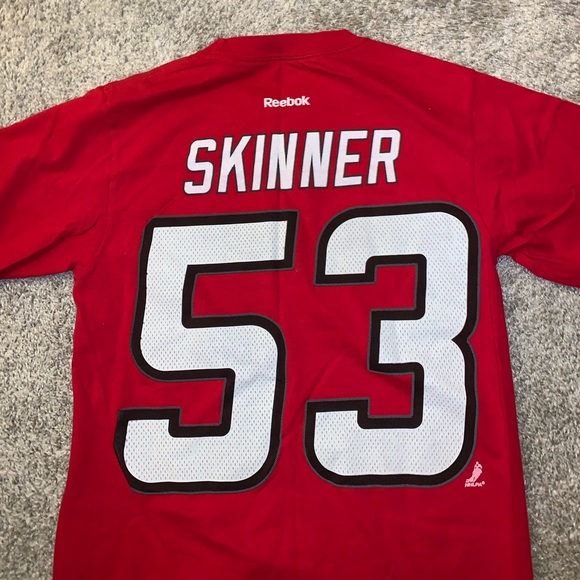 Reebok Carolina Hurricanes Hockey Red Shirt size S - Picture 8 of 8